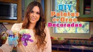 Paletas de Oreo Decoradas  Fun DIYs con Karla [upl. by Nileuqcaj]