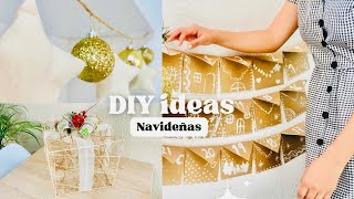 MANUALIDADES NAVIDEÑAS DIY  3 IDEAS para NAVIDAD  Calendario de adviento ⭐️❄️🎄 [upl. by Sylvie]