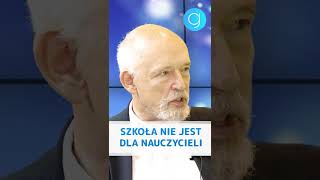 quotSZKOŁA NIE JEST DLA NAUCZYCIELIquot  Janusz KorwinMikke  Prawo Marcina Przesłuchuje shorts [upl. by Aiyekal]