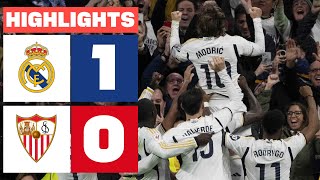 REAL MADRID 1  0 SEVILLA FC  RESUMEN LALIGA EA SPORTS [upl. by Nahta775]