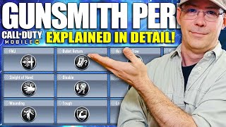 All CoDM Gunsmith Perks Explained 😎 CoD Mobile Weapon Perks [upl. by Barbabra]