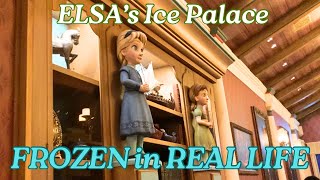 ELSA’s Ice Palace is REAL😍😍ELSA and ANNA’s HOME TOUR🏰💎 frozen disney disneyland disneyprincess [upl. by Mahmoud]