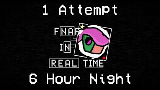 1 Attempt and thats it  Spooky Month FNaF In Real Time 6 Hour Night [upl. by Earlie]