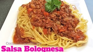 Receta Salsa Bolognesa O Boloñesa Casera Deliciosa [upl. by Kinelski]