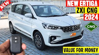 Maruti Ertiga Zxi Cng 2024 Model  Detailed Review [upl. by Eeladnerb]