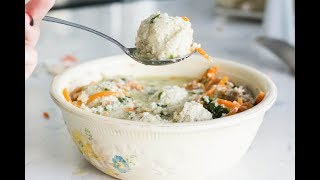 KETO CHICKEN AND DUMPLING SOUP GLUTEN FREE [upl. by Giliana]