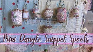 Mini Dangle Snippet Spools Using scrap fabric [upl. by Laveen]