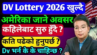 Dv lottery 2026 application form online l Dv lottery 2026 registration date l Edv 2026 opening date [upl. by Lemuel739]