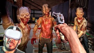 THE WALKING DEAD VR  6  A ESCOLA DO TERROR e o NPC Mais Burro da História [upl. by Hassin]