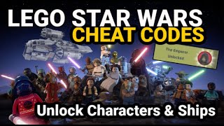 LEGO Star Wars The Skywalker Saga Cheat Codes Unlock Characters amp Ships [upl. by Hanyaz]