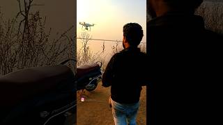 azzu drone flying on godhavari river at sunset time youtubeshorts photography drone dronevideo [upl. by Low]