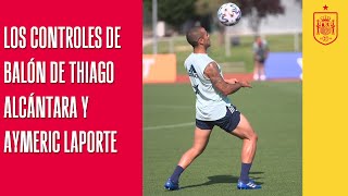 Thiago Alcántara y Aymeric Laporte demuestran su calidad controlando el balón  🔴 SEFUTBOL [upl. by Llednav]