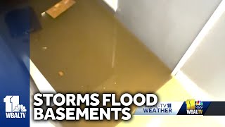 Cars basements flooded by storms in Idlewild [upl. by Esidarap]