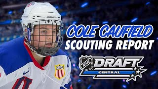 COLE CAUFIELD SCOUTING REPORT  2019 NHL DRAFT TOP PROSPECT [upl. by Uranie]