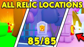 NEW ALL 85 SHINY RELICS LOCATIONS In Pet Simulator 99✨ Roblox [upl. by Reynard139]