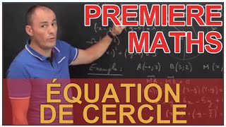 Équation de cercle  Produit scalaire  Maths 1ère  Les Bons Profs [upl. by Nyroc]