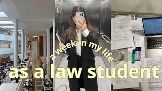 law school study vlog 📚 dealing with loss of motivation studying classes lectures living alone [upl. by Enitsud]