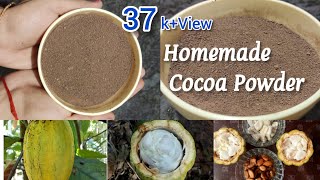 Natural Cocoa Powder Preparation at Home  Cocoa Powder Recipes  ಕೊಕೊ ಪುಡಿ  कोको पाउडर [upl. by Lindsley]