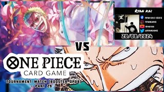 One Piece Card Game Tournament Match Booster OP08 Part 29  Donquixote Doflamingo vs Smoker [upl. by Eleahcim]