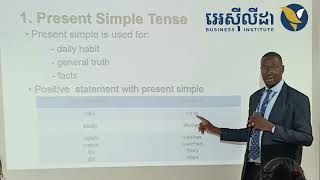 Acleda Institute of Business Lecture Series Present Simple Sentences 1 [upl. by Hollis]