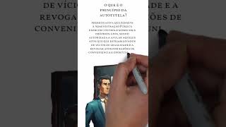 O que é o Princípio da Autotutela Direito Administrativo direitodesenhado direitoadministrativo [upl. by Annol]