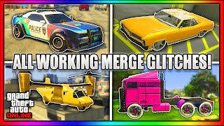 NEW GTA 5 ALL WORKING CAR MERGE GLITCHES AFTER PATCH 168 GTA ONLINE MODDED CARS ALL CONSOLES [upl. by Largent]