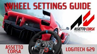 Assetto Corsa  Logitech G29  Wheel Settings Guide Creating a LUT File [upl. by Aria]