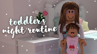 Toddlers Night Routine  Bloxburg Roleplay  alixia [upl. by Kudva]