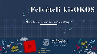 Felvételi kisOKOS  Mikor kell és mikor nem kell emeltezni [upl. by Luo]