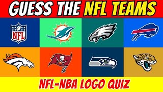 GUESS THE NFL TEAM by LOGO🏀🏈 NFL amp NBA Logo Quiz🏀🏈 [upl. by Ahras549]