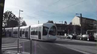 Tramway T5 de Lyon  Marche à blanc Citadis 302 et Citadis 402 [upl. by Amhsirak]