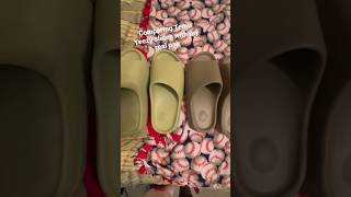 Temu Yeezy Slides Vs Real Yeezy Slides [upl. by Minica134]