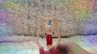 Tricky Trapeze Clown swinging on rings Vintage Toy [upl. by Remliw]