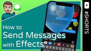 How to send iMessages with Effects on iPhone  Shorts [upl. by Celene]