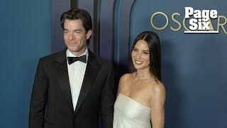 John Mulaney and Olivia Munn make red carpet debut after 3 years together at Governors Awards [upl. by Avad298]