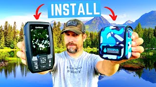 Fishing Kayak Nocqua Battery Install  Power Your Fish Finder [upl. by Alleul]