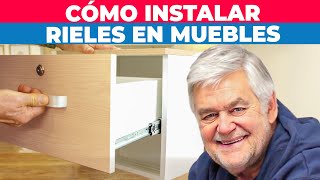 Cómo instalar rieles en muebles de madera [upl. by Etteraj]