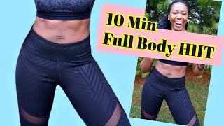 10 MIN FULL BODY HIIT WORKOUT  Intense Fat Burning Circuit Training  No Equipment  Weight Loss [upl. by Campball]