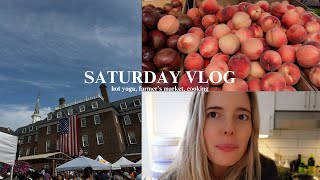 my first YouTube video hot yoga farmers market cooking at home [upl. by Chanda752]