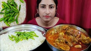 Extreme Spicy🔥🌶️Chicken Gizzard Curry Rice Spicy Green Chillies 🌶️🌶️🔥 Indian Mukbang ASMR Show [upl. by Zarla]