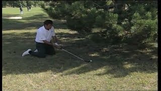 Amazing golf shot  Ballesteros on his knees [upl. by Walli]