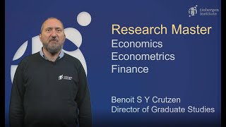 Tinbergen Institute Research Master in Economics [upl. by Eivlys]