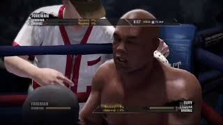 BIG George Foreman VS Tyson fury how it would look like fight night champion [upl. by Nnaeitak701]