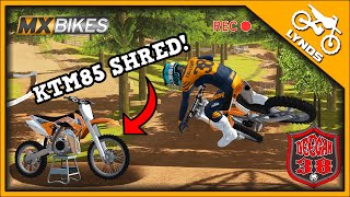 Dangerboy Deegan SHREDS Washougal  KTM85 Supermini Gameplay MX Bikes [upl. by Aihsatan689]