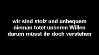 Böhse Onkelz  Lieber stehend  Lyric [upl. by Ynej]