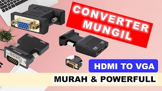 REVIEW CONVERTER VGA KE HDMI  KONEKTOR KECIL YANG POWERFULL [upl. by Nitsa213]