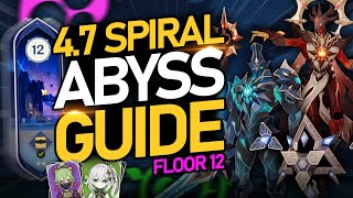 47 SPIRAL ABYSS Floor 12 Guide Best Teams Strategies amp TIPS  Genshin Impact [upl. by Haneekas28]