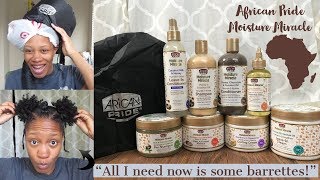 30 Complete African Pride Moisture Miracle Review  NonSuscription CurlBox  Kids Hairstyle [upl. by Haseefan]