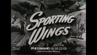 1940s CIVIL AVIATION FILM SPORTING WINGS  GAR WOOD AUTOGYRO FLYING CLUBS PIPER CUB 22860c HD [upl. by Rolland]