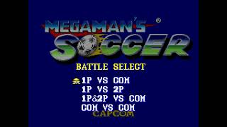 Mega Man Soccer  Super Nintendo  Running on Polymega [upl. by Atinomar615]